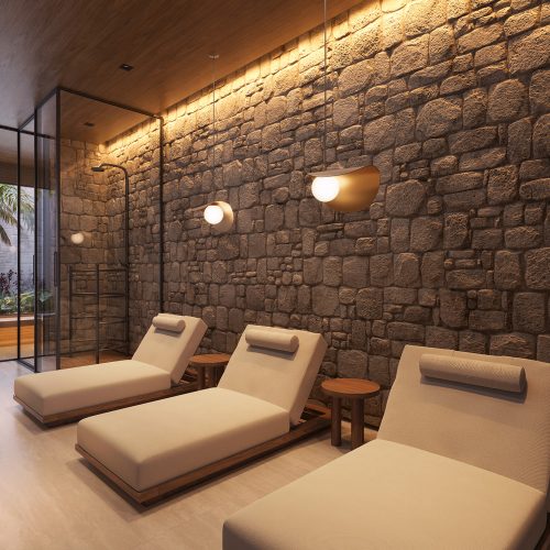 Perspectiva artística da Sauna